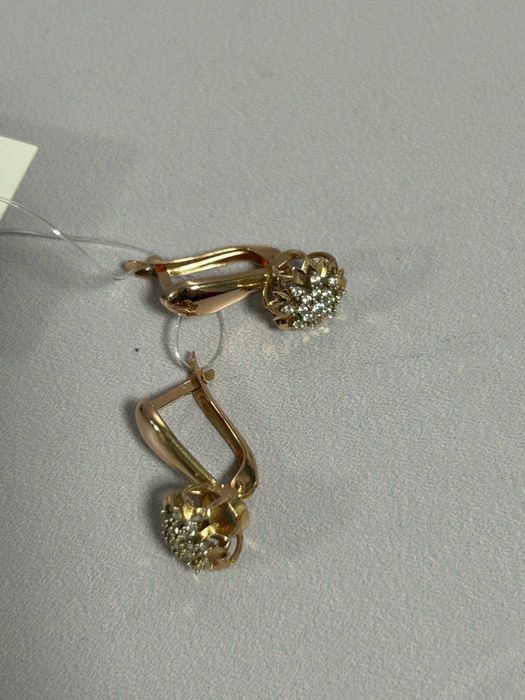 Золотые серьги, 585 / КА77685