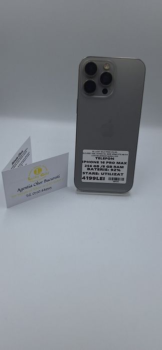 IPhone 16 Pro Max 256 GB 92% Baterie #50493