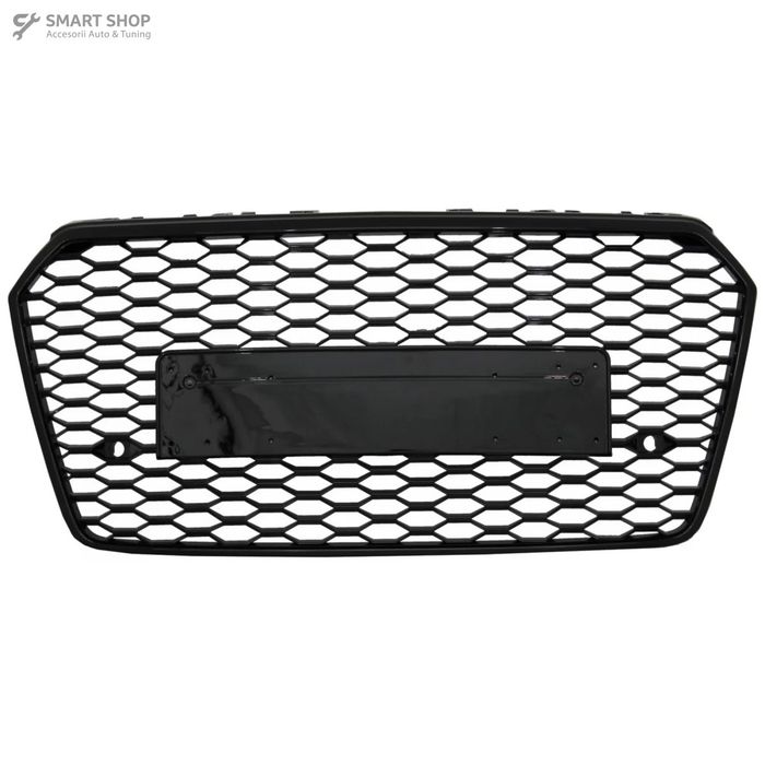 Grila Bara Fata compatibil cu AUDI A7 4G Facelift (2015-2017) RS7 Design Negru Lucios