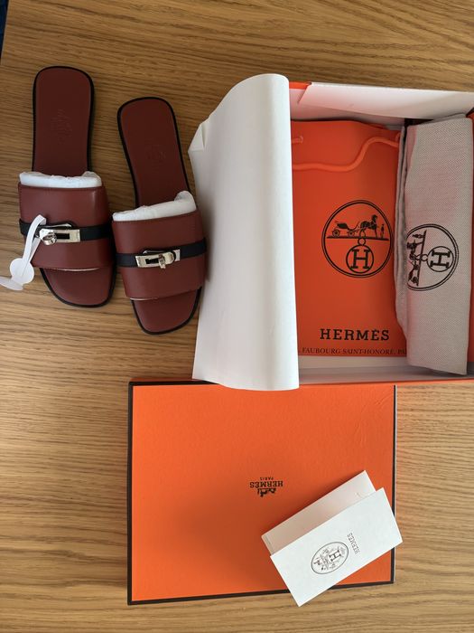 Чехли Hermès кафяви