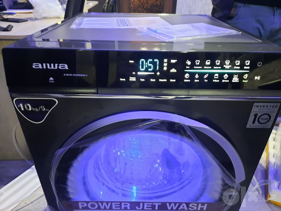 Стиральные машины AIWA 10кг инвертор,кир мошина Хит