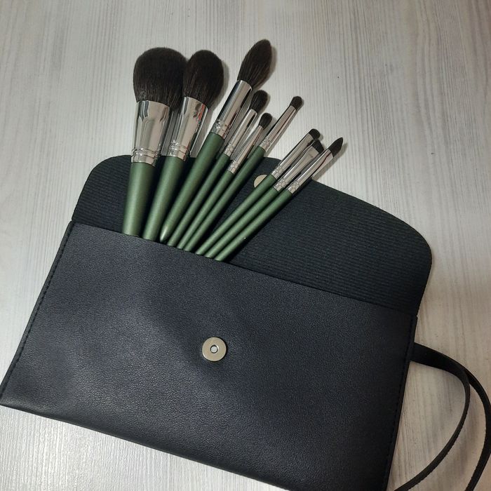 Набор кистей с чехлом, 9шт+сумка