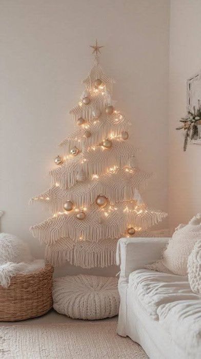 Плетёная интерьерная Ёлка