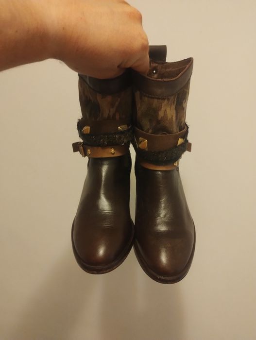 Botine femei, piele naturală