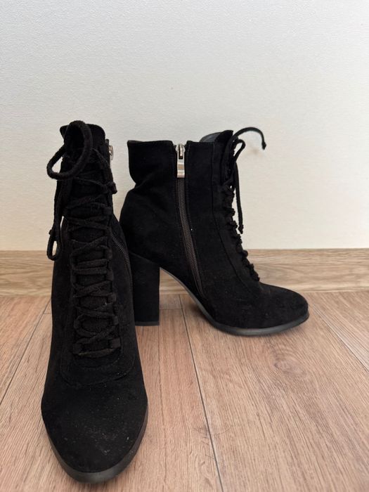 Ботильоны эко - замша