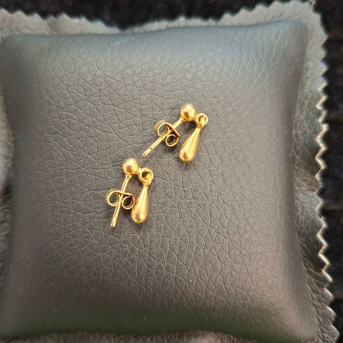 ( B31569.1 / Ag28 Doi Baieti ) Cercei Aur 18K - 1.54 grame / 1001 lei