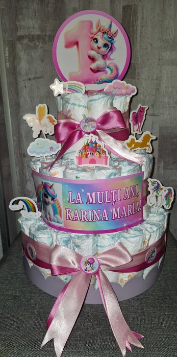 Tort din pampers 240bucati