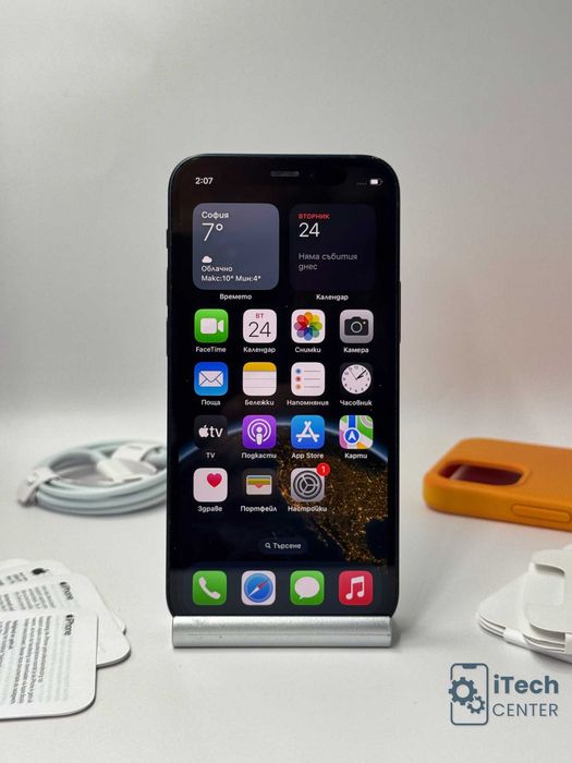 iPhone 12 mini 128GB Black | 100% батерия, КАТО НОВ,  1г. ГАРАНЦИЯ!