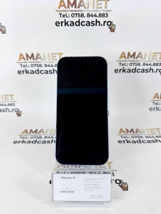 IPhone 17 Mist Blue -ERKAD CASH AMANET Galati-