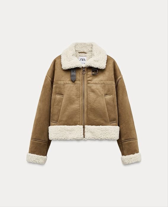 Дубленка zara 44