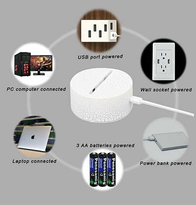 USB светлина с лого на ФК