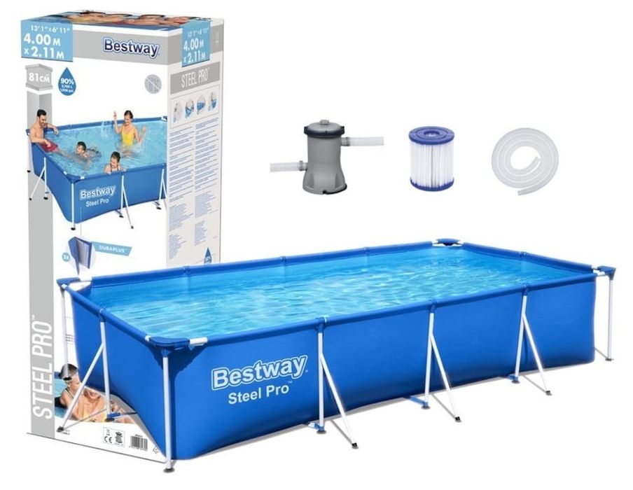 Каркасный бассейн от bestway на лето