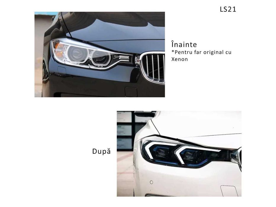 Tuning faruri LED BMW 3 F30 F31 Xenon 2012-2018 aspect nou G