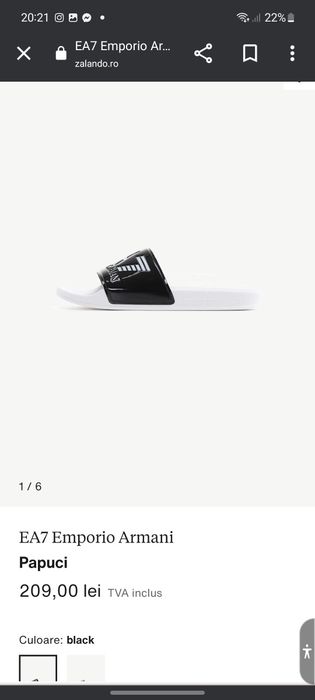 Papuci EA7 noi în cutie