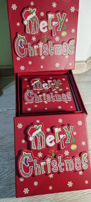 Cutii de cadou Merry Christmas 3 in 1 . Calitate superioara.
