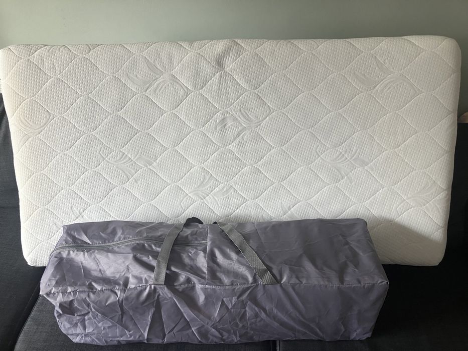 Сгъваема кошара Kinderkraft Joy Simple и двулицев матрак Junio Fancy