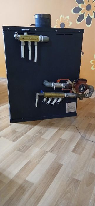 Камина с водна риза Прити + циркулационна помпа Grundfos+три чугуни радиатори Подарък