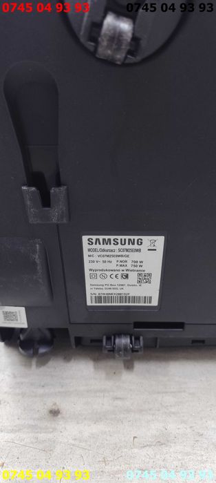 aspirator samsung cu sac complet SC07M25E0WB functioneaza impecabil