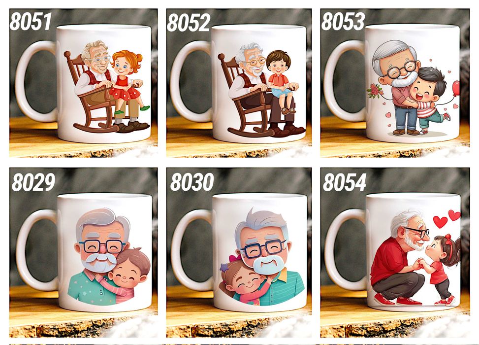 Чаши и тениски за ДЯДО по наш или Ваш дизайн, със снимка и/или надпис-персонализиран подарък за празници,за Коледа,за рожден ден