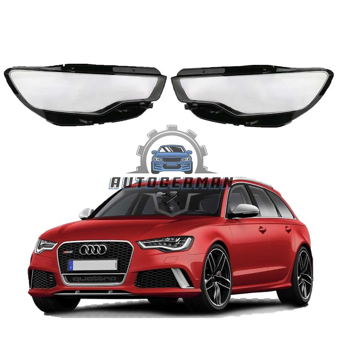 Капаци фарове Audi A6 C7 (12-14) стъкло фар крушки Ауди А6 Ц7 xenon