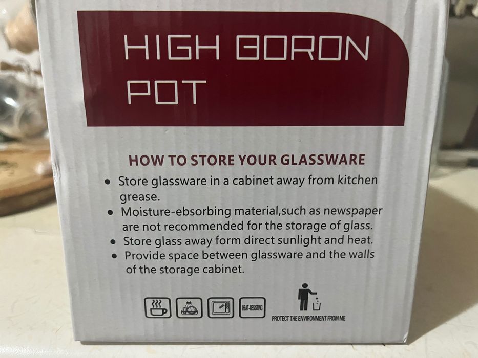 Продается стеклянный заварочный чайник Red Cherry новый в упаковке