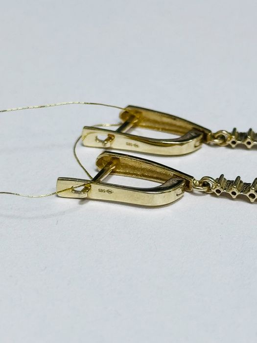 Золотые серьги 585 пробы