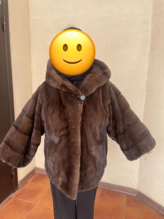 Норковая шуба оверсайз