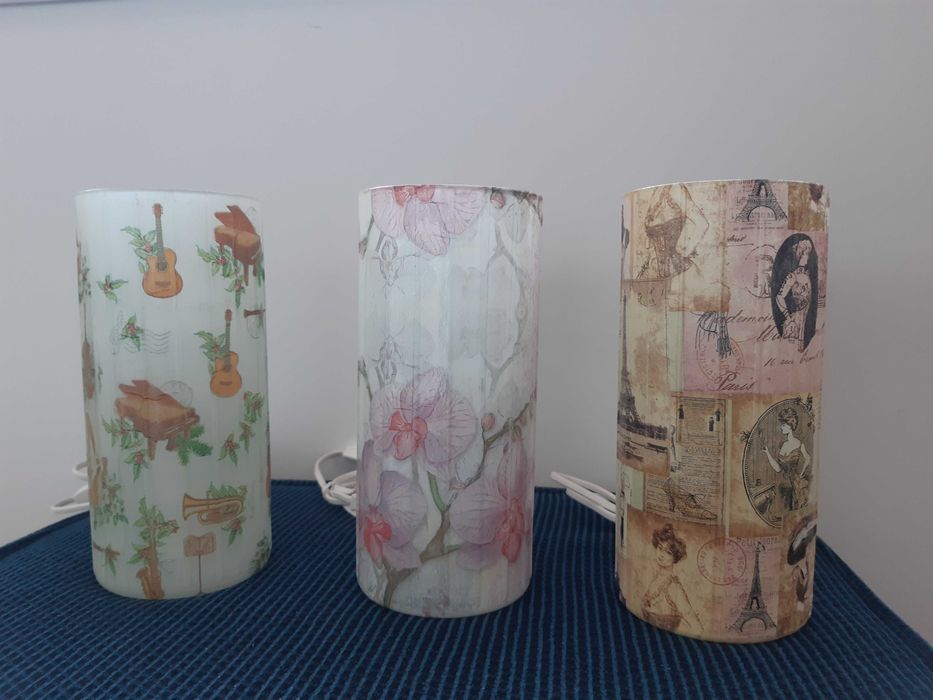 Veioză de sticlă handmade