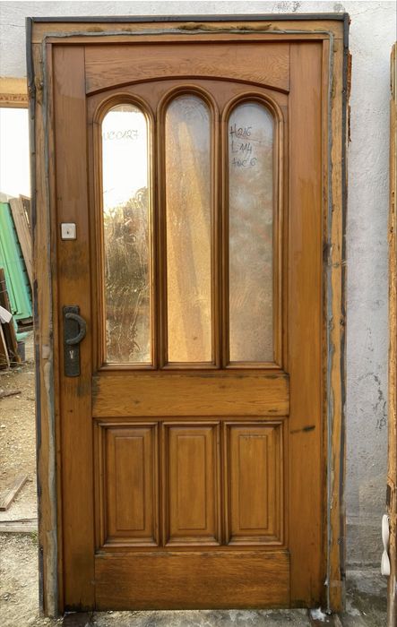 Usa intrare casa lemn masiv termopan H 216 x L 114 Germania