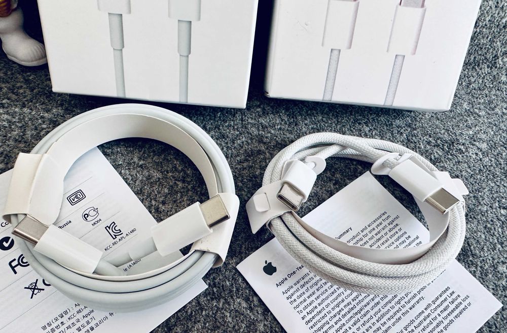 Оригинално Зарядно Кабел Apple USB C to USB C 1m 2m за 15-17ProMax