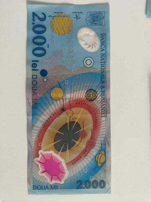 4 bancnote 20 lei cu eclipsa