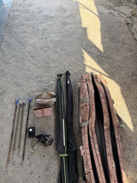 Продаю удочки в комлекте с другими принадлежностями