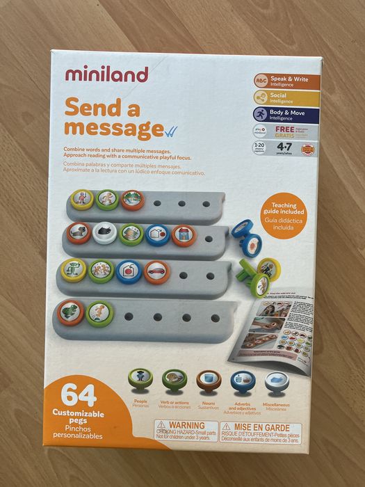 Joc educativ Miniland pentru dezvoltarea limbajului - Trimite un mesaj