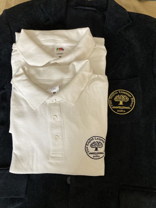 Сако и  2 броя тениски - Първа Английска гимназия