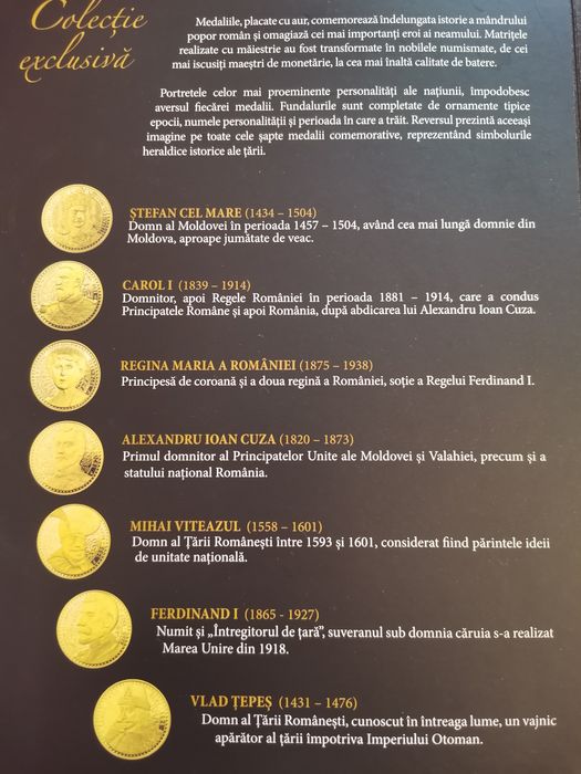Colecție Exclusivă "Cele mai mari personalități ale poporului român
