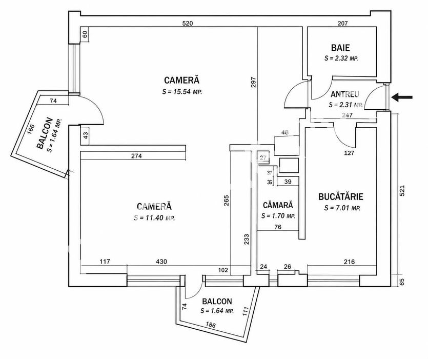 Proprietar vând apartament 2 camere ultracentral Parc 1 Decembrie, renovat, mobilat, 2 balcoane, AC