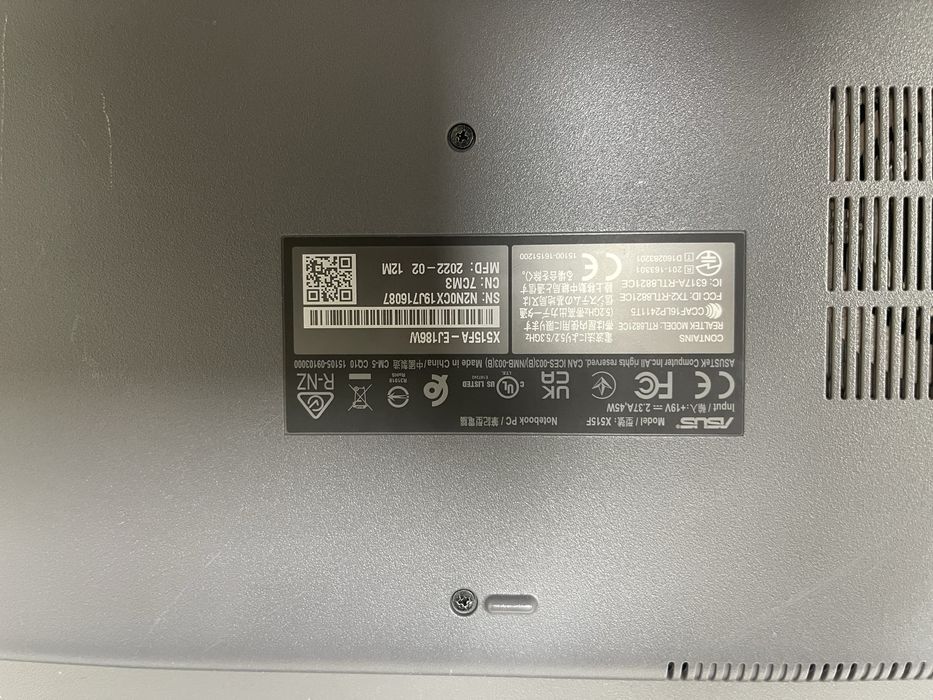 Notebook asus aa