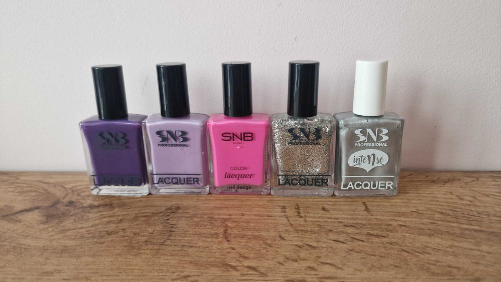 5 броя дълготраен нов лак за нокти SNB