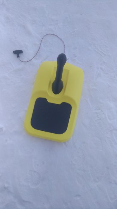 Санки для горки пластик с держателем для рук