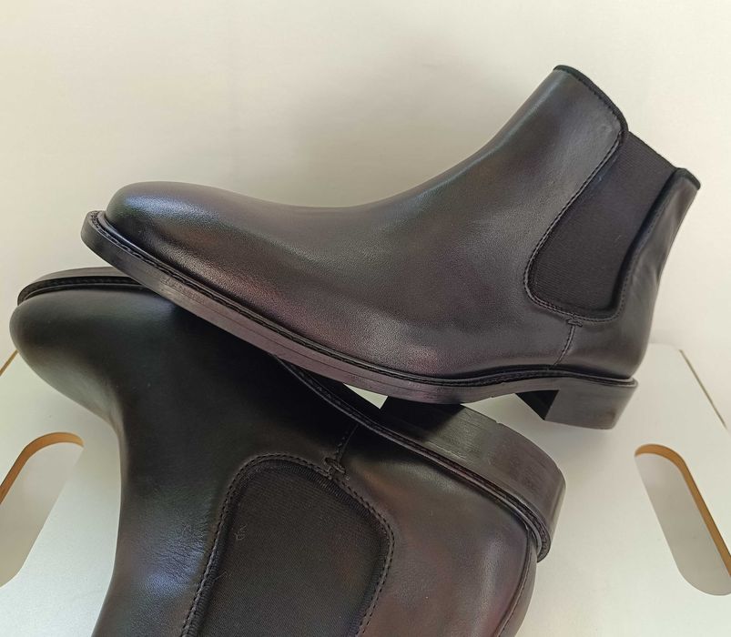 Ghete chelsea 45 plain toe premium Celio Man NOI piele naturala moale