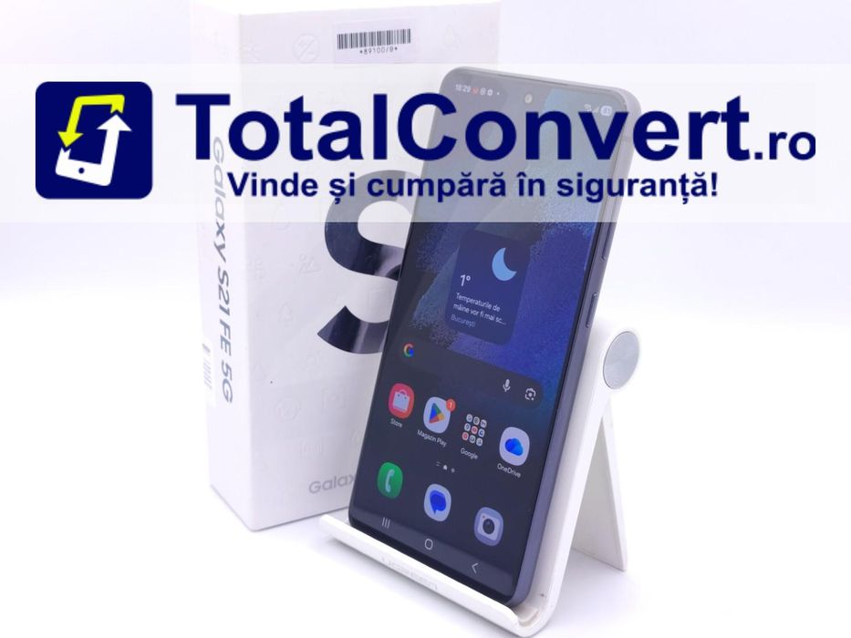 Samsung S21 FE 5G 256GB Black 8GB Dual SIM, Garantie 24 luni | #D89100