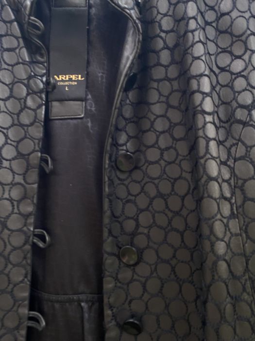 Кожанный плащ