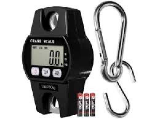 Качествен Кантар за Месо с кука , Теглене до 300 кг , Черен