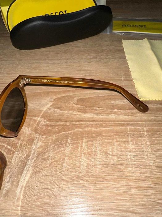 Слънчеви очила Moscot Lemtosh Linen Frame Dark Green Lenses.