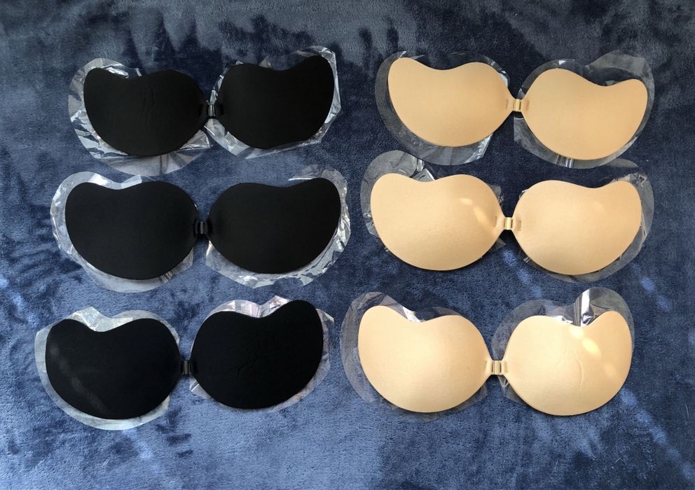 Самозалепващ , невидим сутиен нов