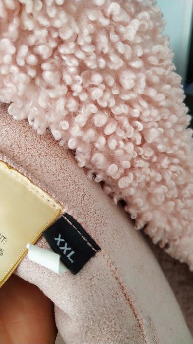 Шуба Тедди цвет дымчатая роза