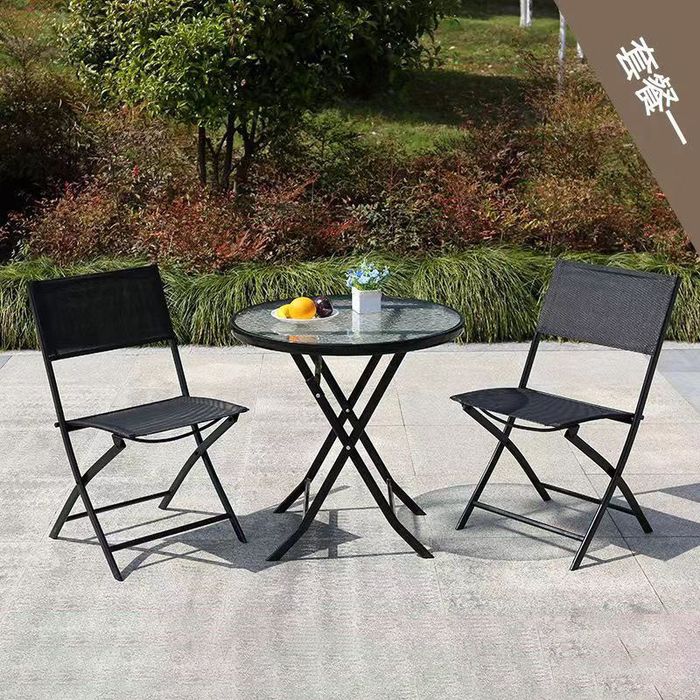 Градински сет - Aurora - маса с 2 стола - сгъваеми