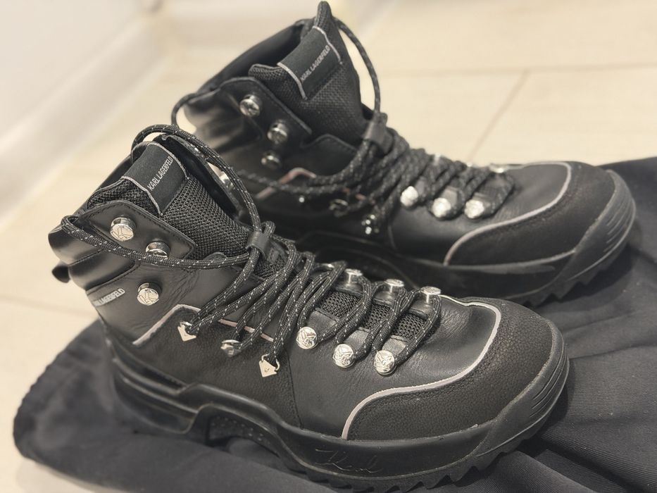 Боти Karl Lagerfeld от естествена кожа