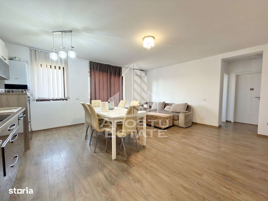 Apartament cu 3 camere complet mobilat si utilat la etajul 2 in Giroc.