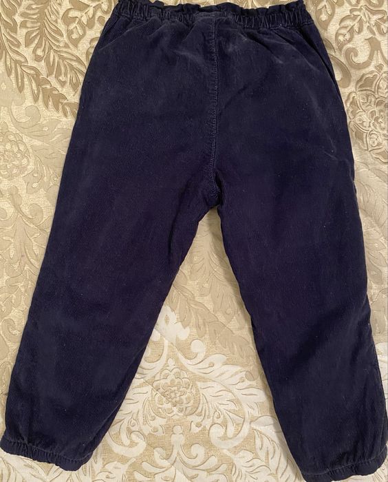 Pantaloni groși flaușați pentru copii, marca Gap, 3 ani, bleumarin